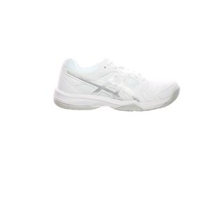 ASICS Womens Gel-Dedicate 6 White/Silver Tennis Shoes Size 5.5 Medium (B  M)
